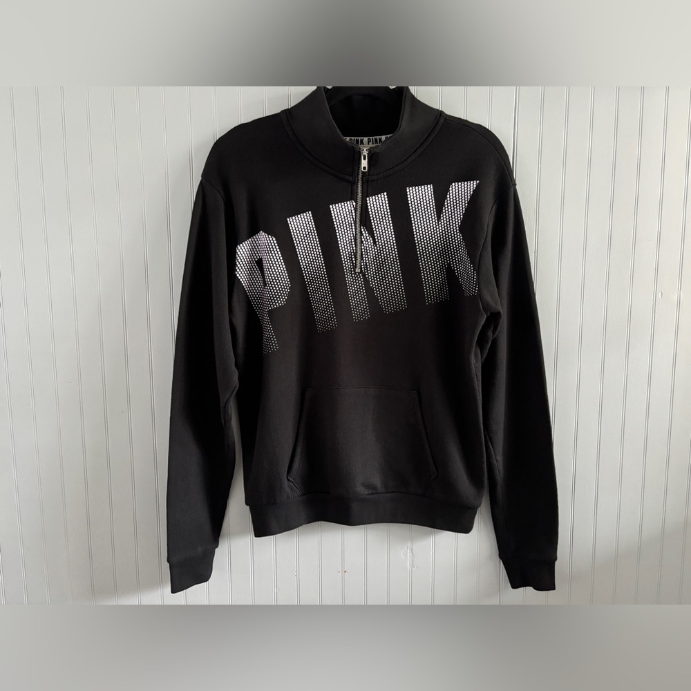 PINK Victoria's Secret Quarter Zip Sweater Size S - Picture 3 of 11
